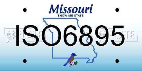 ISO6895 Missouri License Plate