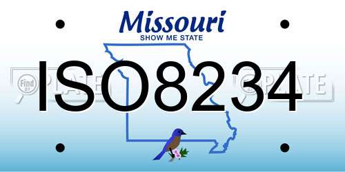 ISO8234 Missouri License Plate
