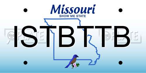 ISTBTTB Missouri License Plate