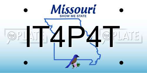 IT4P4T Missouri License Plate