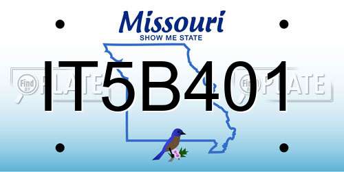 IT5B401 Missouri License Plate