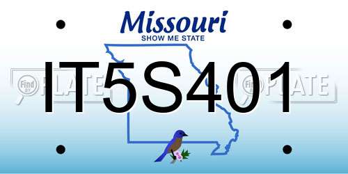 IT5S401 Missouri License Plate