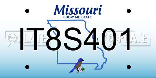 IT8S401 Missouri License Plate