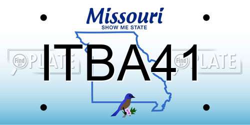 ITBA41 Missouri License Plate