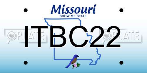 ITBC22 Missouri License Plate