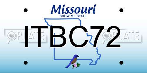 ITBC72 Missouri License Plate