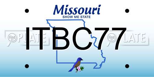 ITBC77 Missouri License Plate