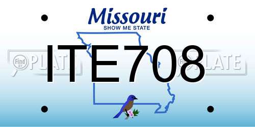 ITE708 Missouri License Plate