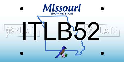 ITLB52 Missouri License Plate