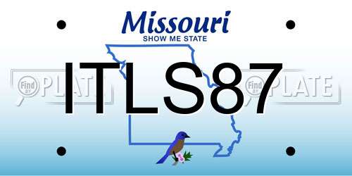 ITLS87 Missouri License Plate