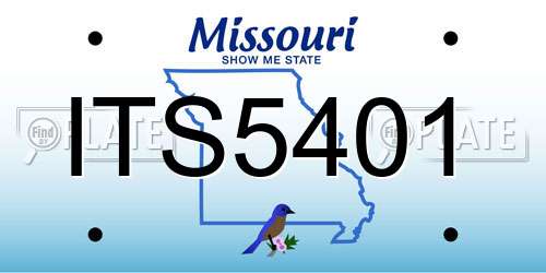ITS5401 Missouri License Plate