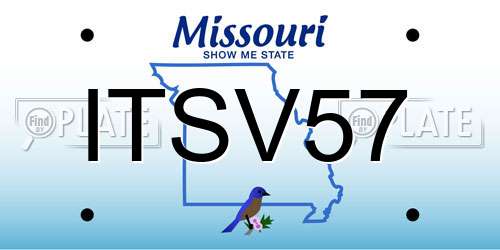 ITSV57 Missouri License Plate