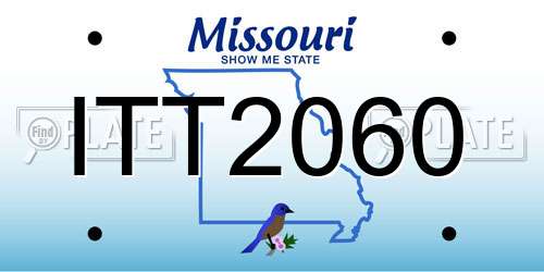 ITT2060 Missouri License Plate