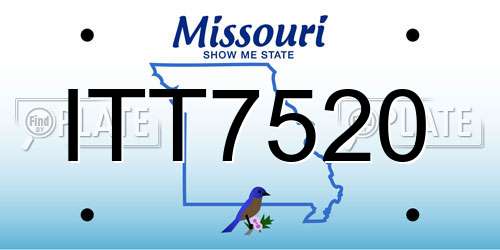 ITT7520 Missouri License Plate