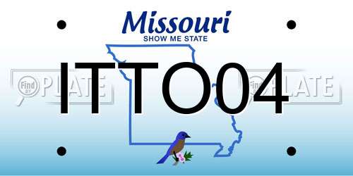 ITTO04 Missouri License Plate