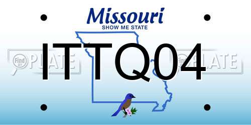 ITTQ04 Missouri License Plate