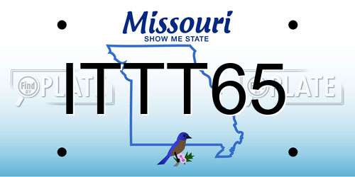 ITTT65 Missouri License Plate