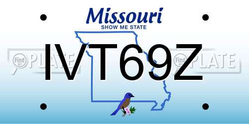 IVT69Z Missouri License Plate