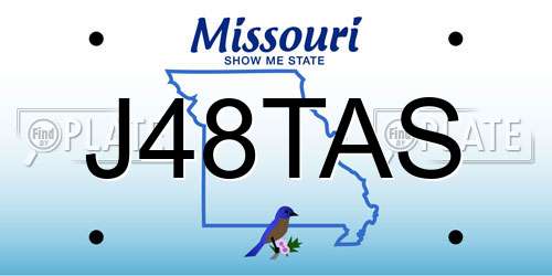 J48TAS Missouri License Plate