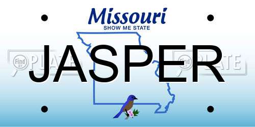 JASPER Missouri License Plate
