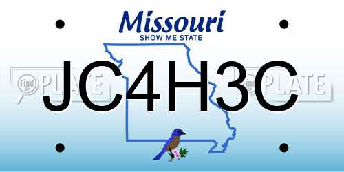 JC4H3C Missouri License Plate