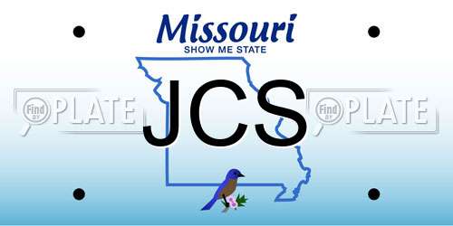 JCS Missouri License Plate