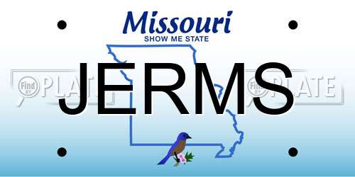 JERMS Missouri License Plate
