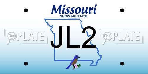 JL2 Missouri License Plate