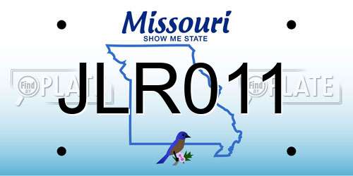 JLR011 Missouri License Plate