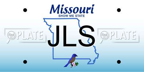JLS Missouri License Plate