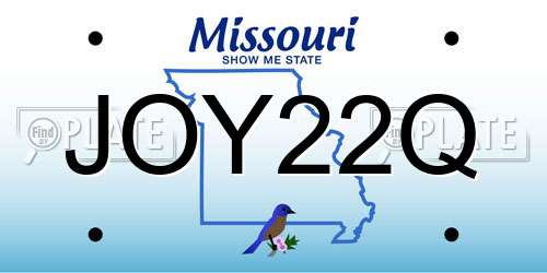 JOY22Q Missouri License Plate
