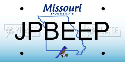 JPBEEP Missouri License Plate