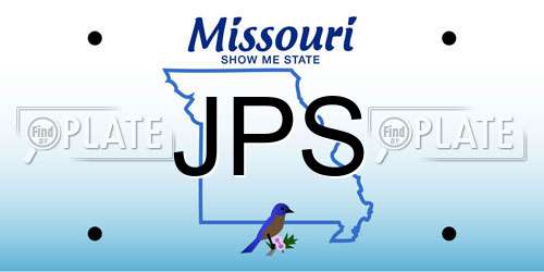JPS Missouri License Plate