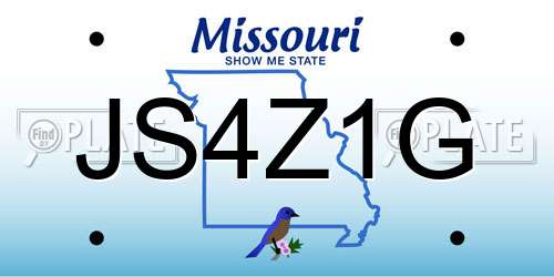 JS4Z1G Missouri License Plate