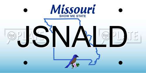 JSNALD Missouri License Plate