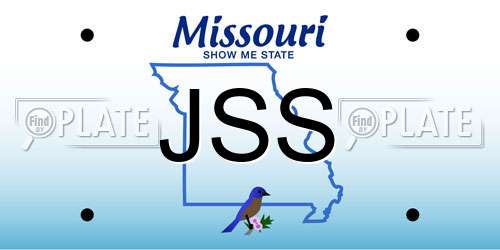 JSS Missouri License Plate