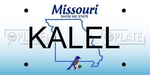 KALEL Missouri License Plate