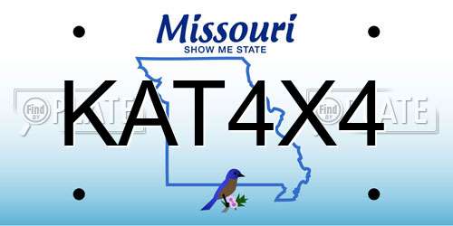 KAT4X4 Missouri License Plate