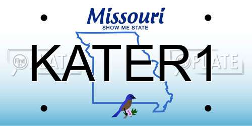 KATER1 Missouri License Plate