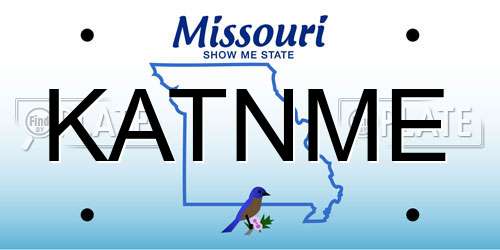 KATNME Missouri License Plate