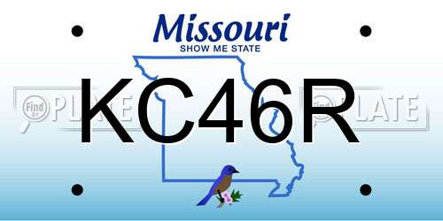 KC46R Missouri License Plate