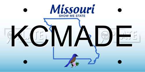 KCMADE Missouri License Plate