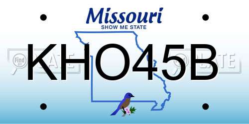 KHO45B Missouri License Plate