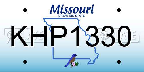 KHP1330 Missouri License Plate
