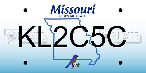 KL2C5C Missouri License Plate