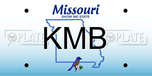 KMB Missouri License Plate