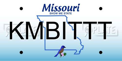 KMBITTT Missouri License Plate