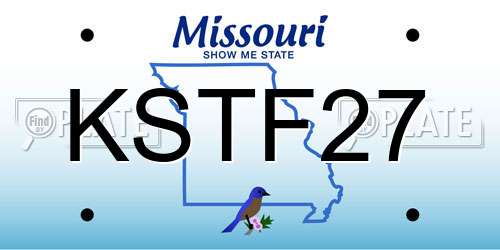 KSTF27 Missouri License Plate