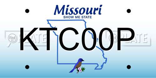 KTC00P Missouri License Plate