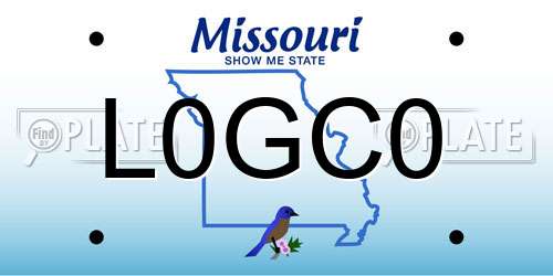 L0GC0 Missouri License Plate